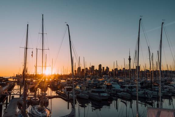 auckland city sunset.jpg Auckland city sunset