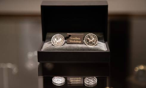 Silver cufflinks