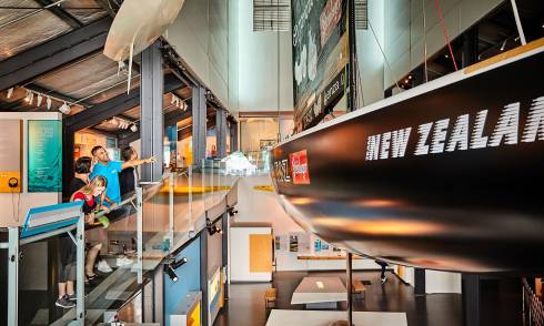 Interior of a museum