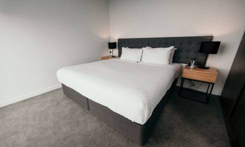 Bedroom of suite